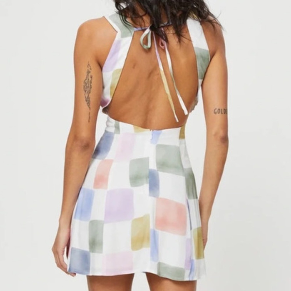 Princess Polly Multicolor Patchwork Mini Dress - image 3